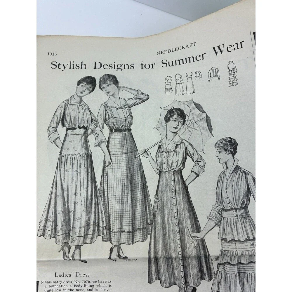 Needlecraft Devoted To Dressmaking Fancy Work Household Decoration 1915 No. 12